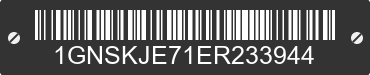2014 CHEVROLET Suburban 1GNSKJE71ER233944 VIN decoded