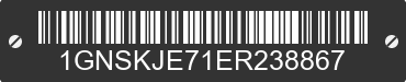 2014 CHEVROLET Suburban 1GNSKJE71ER238867 VIN decoded