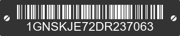 2013 CHEVROLET Suburban 1GNSKJE72DR237063 VIN decoded