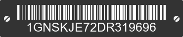 2013 CHEVROLET Suburban 1GNSKJE72DR319696 VIN decoded
