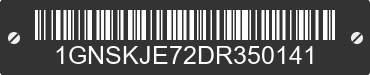 2013 CHEVROLET Suburban 1GNSKJE72DR350141 VIN decoded