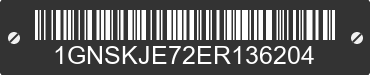 2014 CHEVROLET Suburban 1GNSKJE72ER136204 VIN decoded