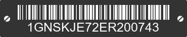 2014 CHEVROLET Suburban 1GNSKJE72ER200743 VIN decoded