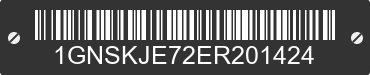 2014 CHEVROLET Suburban 1GNSKJE72ER201424 VIN decoded