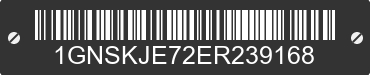 2014 CHEVROLET Suburban 1GNSKJE72ER239168 VIN decoded
