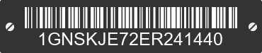 2014 CHEVROLET Suburban 1GNSKJE72ER241440 VIN decoded