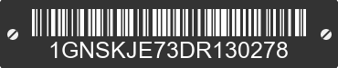 2013 CHEVROLET Suburban 1GNSKJE73DR130278 VIN decoded