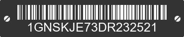 2013 CHEVROLET Suburban 1GNSKJE73DR232521 VIN decoded