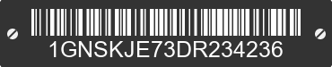 2013 CHEVROLET Suburban 1GNSKJE73DR234236 VIN decoded