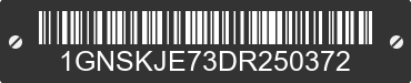 2013 CHEVROLET Suburban 1GNSKJE73DR250372 VIN decoded