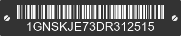 2013 CHEVROLET Suburban 1GNSKJE73DR312515 VIN decoded