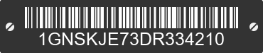 2013 CHEVROLET Suburban 1GNSKJE73DR334210 VIN decoded