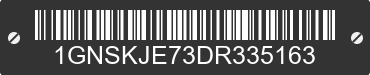 2013 CHEVROLET Suburban 1GNSKJE73DR335163 VIN decoded