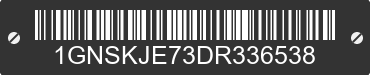 2013 CHEVROLET Suburban 1GNSKJE73DR336538 VIN decoded