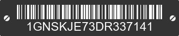 2013 CHEVROLET Suburban 1GNSKJE73DR337141 VIN decoded