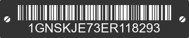 2014 CHEVROLET Suburban 1GNSKJE73ER118293 VIN decoded