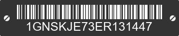2014 CHEVROLET Suburban 1GNSKJE73ER131447 VIN decoded