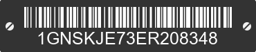 2014 CHEVROLET Suburban 1GNSKJE73ER208348 VIN decoded