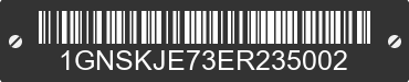 2014 CHEVROLET Suburban 1GNSKJE73ER235002 VIN decoded