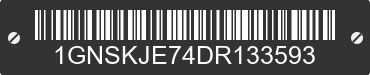 2013 CHEVROLET Suburban 1GNSKJE74DR133593 VIN decoded