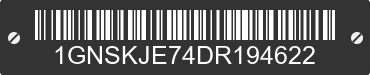2013 CHEVROLET Suburban 1GNSKJE74DR194622 VIN decoded