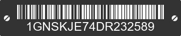 2013 CHEVROLET Suburban 1GNSKJE74DR232589 VIN decoded