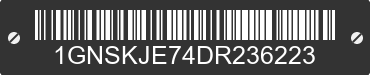 2013 CHEVROLET Suburban 1GNSKJE74DR236223 VIN decoded