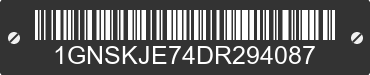 2013 CHEVROLET Suburban 1GNSKJE74DR294087 VIN decoded