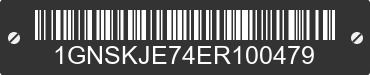 2014 CHEVROLET Suburban 1GNSKJE74ER100479 VIN decoded