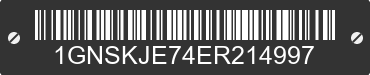 2014 CHEVROLET Suburban 1GNSKJE74ER214997 VIN decoded