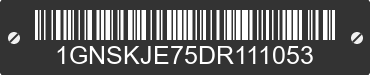 2013 CHEVROLET Suburban 1GNSKJE75DR111053 VIN decoded