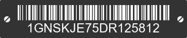 2013 CHEVROLET Suburban 1GNSKJE75DR125812 VIN decoded