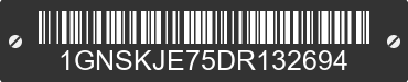 2013 CHEVROLET Suburban 1GNSKJE75DR132694 VIN decoded