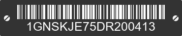 2013 CHEVROLET Suburban 1GNSKJE75DR200413 VIN decoded