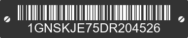 2013 CHEVROLET Suburban 1GNSKJE75DR204526 VIN decoded