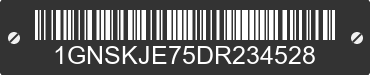 2013 CHEVROLET Suburban 1GNSKJE75DR234528 VIN decoded