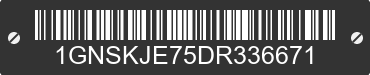 2013 CHEVROLET Suburban 1GNSKJE75DR336671 VIN decoded