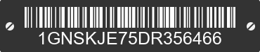 2013 CHEVROLET Suburban 1GNSKJE75DR356466 VIN decoded