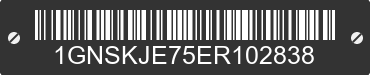 2014 CHEVROLET Suburban 1GNSKJE75ER102838 VIN decoded