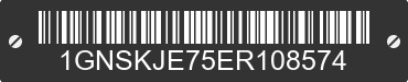 2014 CHEVROLET Suburban 1GNSKJE75ER108574 VIN decoded