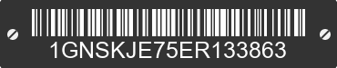 2014 CHEVROLET Suburban 1GNSKJE75ER133863 VIN decoded