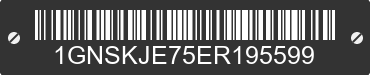 2014 CHEVROLET Suburban 1GNSKJE75ER195599 VIN decoded