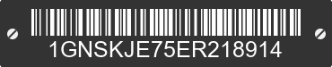 2014 CHEVROLET Suburban 1GNSKJE75ER218914 VIN decoded