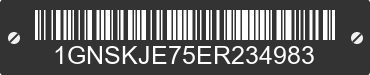 2014 CHEVROLET Suburban 1GNSKJE75ER234983 VIN decoded