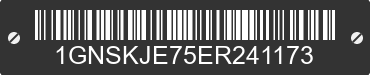 2014 CHEVROLET Suburban 1GNSKJE75ER241173 VIN decoded