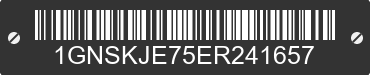 2014 CHEVROLET Suburban 1GNSKJE75ER241657 VIN decoded