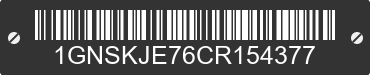2012 CHEVROLET Suburban 1GNSKJE76CR154377 VIN decoded