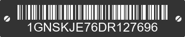 2013 CHEVROLET Suburban 1GNSKJE76DR127696 VIN decoded