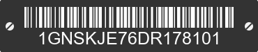 2013 CHEVROLET Suburban 1GNSKJE76DR178101 VIN decoded
