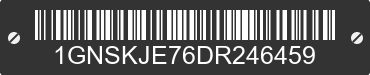 2013 CHEVROLET Suburban 1GNSKJE76DR246459 VIN decoded